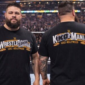 WWE Zayn KO WrestleMania 39 Goes Hollywood Shirt Mens 2XL Sami Kevin Owens Black
